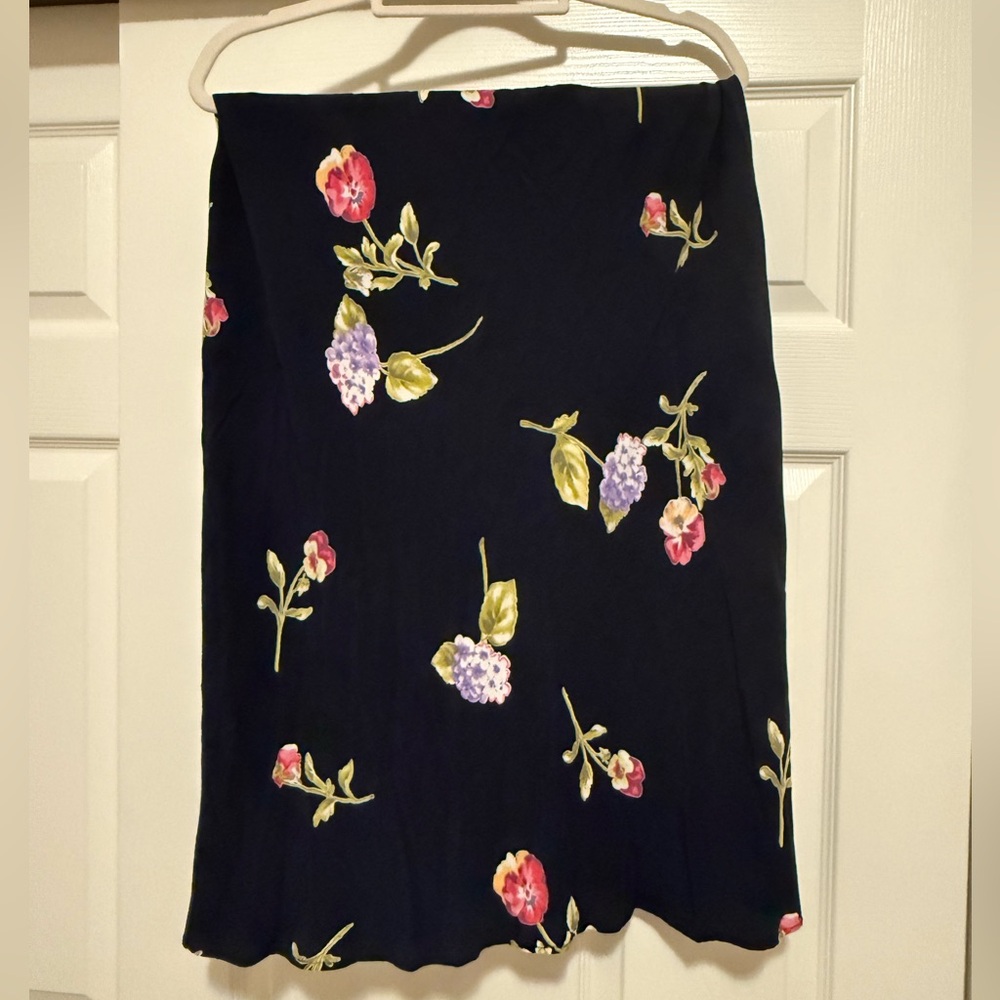 Vintage Midi Floral Skirt